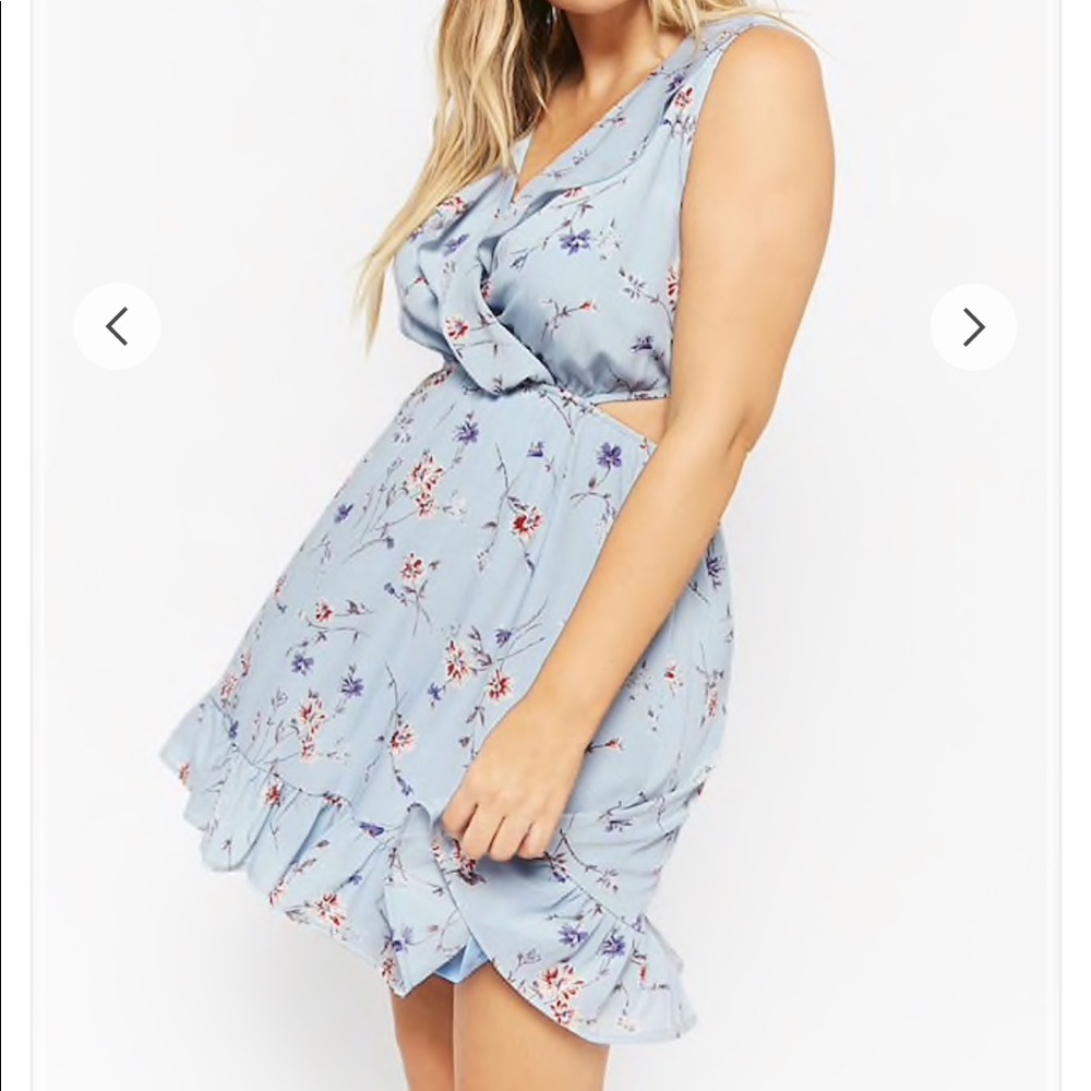 Plus size Floral print dress